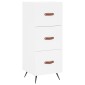 vidaXL Ντουλάπι Λευκός 34,5 x 34 x 180 εκ. από Επεξεργασμένο Ξύλο
