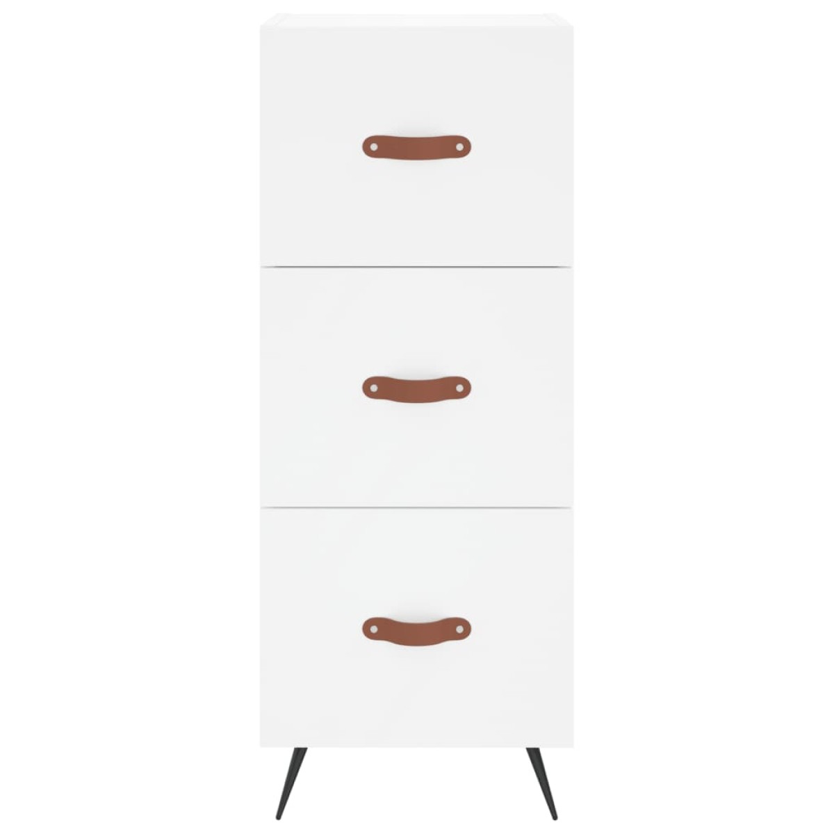 vidaXL Ντουλάπι Λευκός 34,5 x 34 x 180 εκ. από Επεξεργασμένο Ξύλο