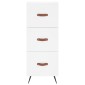 vidaXL Ντουλάπι Λευκός 34,5 x 34 x 180 εκ. από Επεξεργασμένο Ξύλο