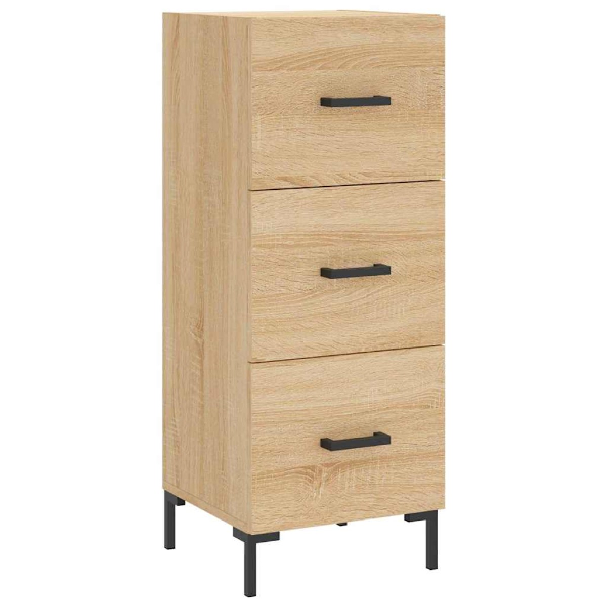 vidaXL Μπουφές Sonoma δρυς 34,5 x 34 x 180 εκ. από Επεξεργασμένο Ξύλο