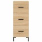 vidaXL Μπουφές Sonoma δρυς 34,5 x 34 x 180 εκ. από Επεξεργασμένο Ξύλο