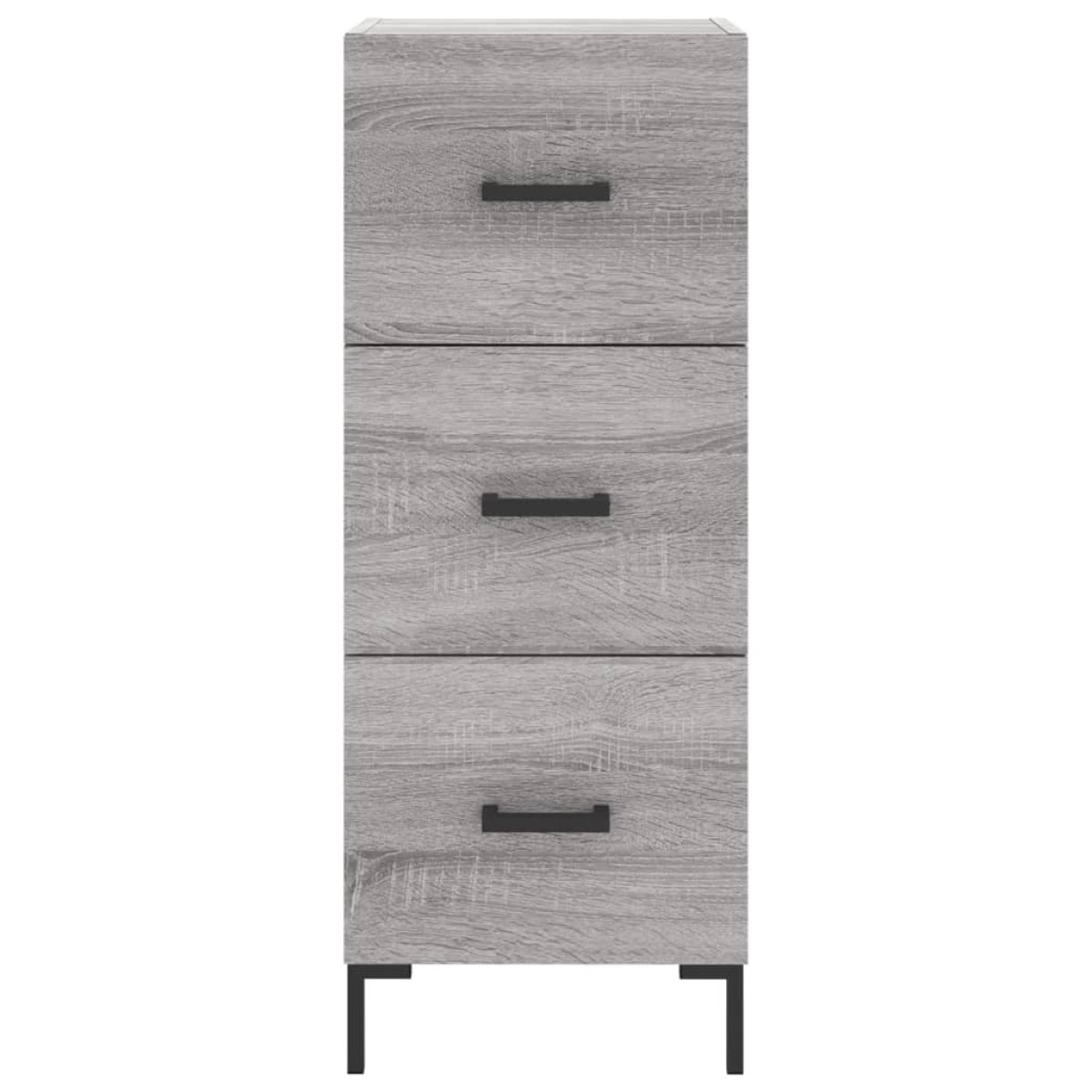 vidaXL Μπουφές Sonoma Γκρι 34,5 x 34 x 180 εκ. από Επεξεργασμένο Ξύλο