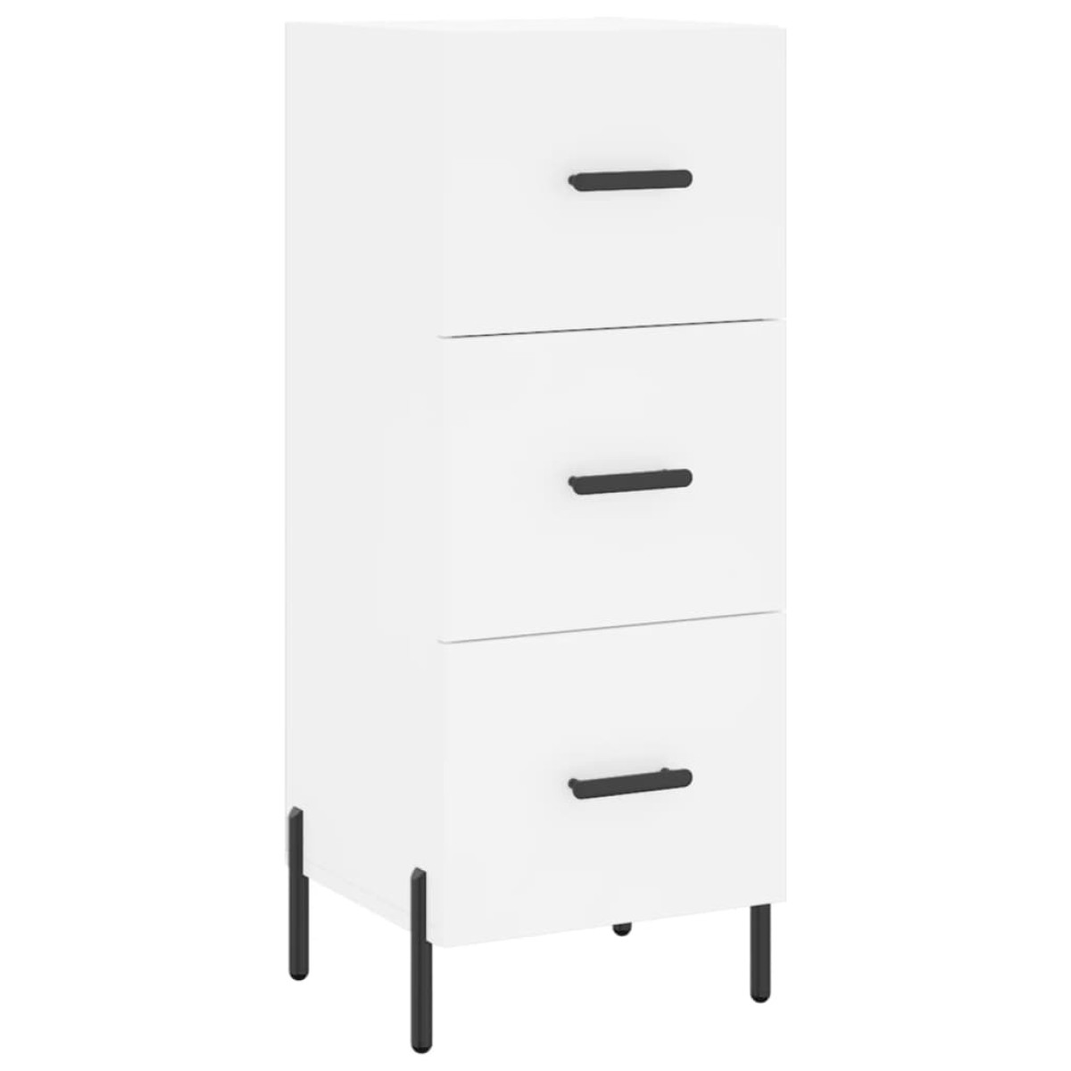 vidaXL Ντουλάπι Λευκός 34,5 x 34 x 180 εκ. από Επεξεργασμένο Ξύλο