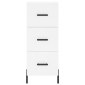 vidaXL Ντουλάπι Λευκός 34,5 x 34 x 180 εκ. από Επεξεργασμένο Ξύλο