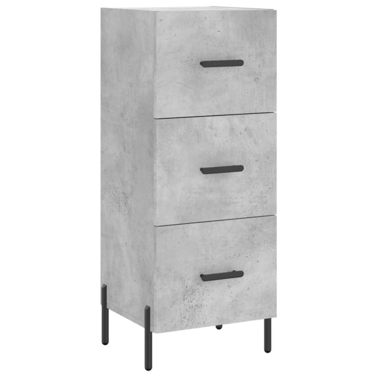 vidaXL Ντουλάπι Γκρι Σκυροδέματος 34,5x34x180 εκ. Επεξεργασμένο Ξύλο