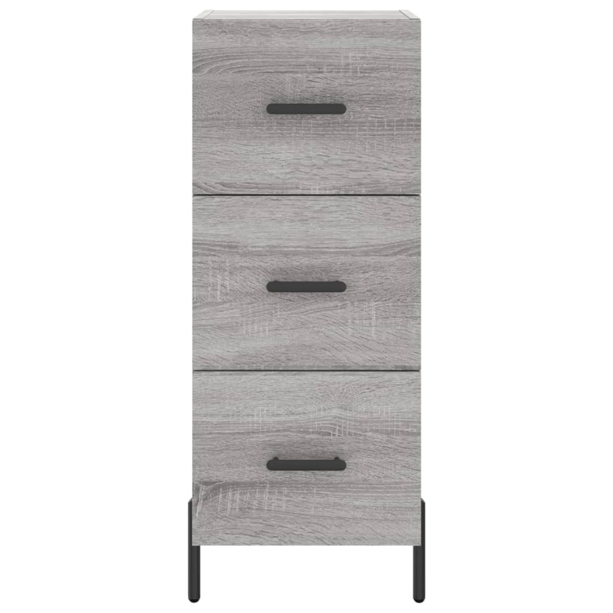 vidaXL Μπουφές Sonoma Γκρι 34,5 x 34 x 180 εκ. από Επεξεργασμένο Ξύλο
