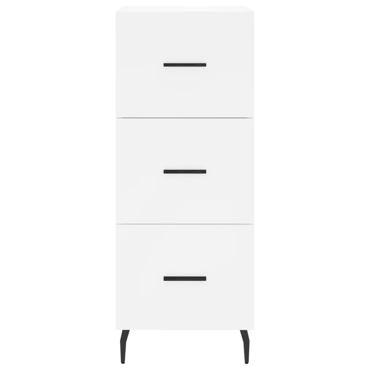 vidaXL Ντουλάπι Λευκός 34,5 x 34 x 180 εκ. από Επεξεργασμένο Ξύλο