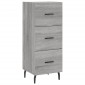 vidaXL Μπουφές Sonoma Γκρι 34,5 x 34 x 180 εκ. από Επεξεργασμένο Ξύλο