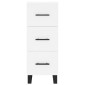 vidaXL Ντουλάπι Λευκός 34,5 x 34 x 180 εκ. από Επεξεργασμένο Ξύλο