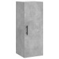 vidaXL Ντουλάπι Γκρι Σκυροδέματος 34,5x34x180 εκ. Επεξεργασμένο Ξύλο