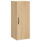 vidaXL Μπουφές Sonoma δρυς 34,5 x 34 x 180 εκ. από Επεξεργασμένο Ξύλο