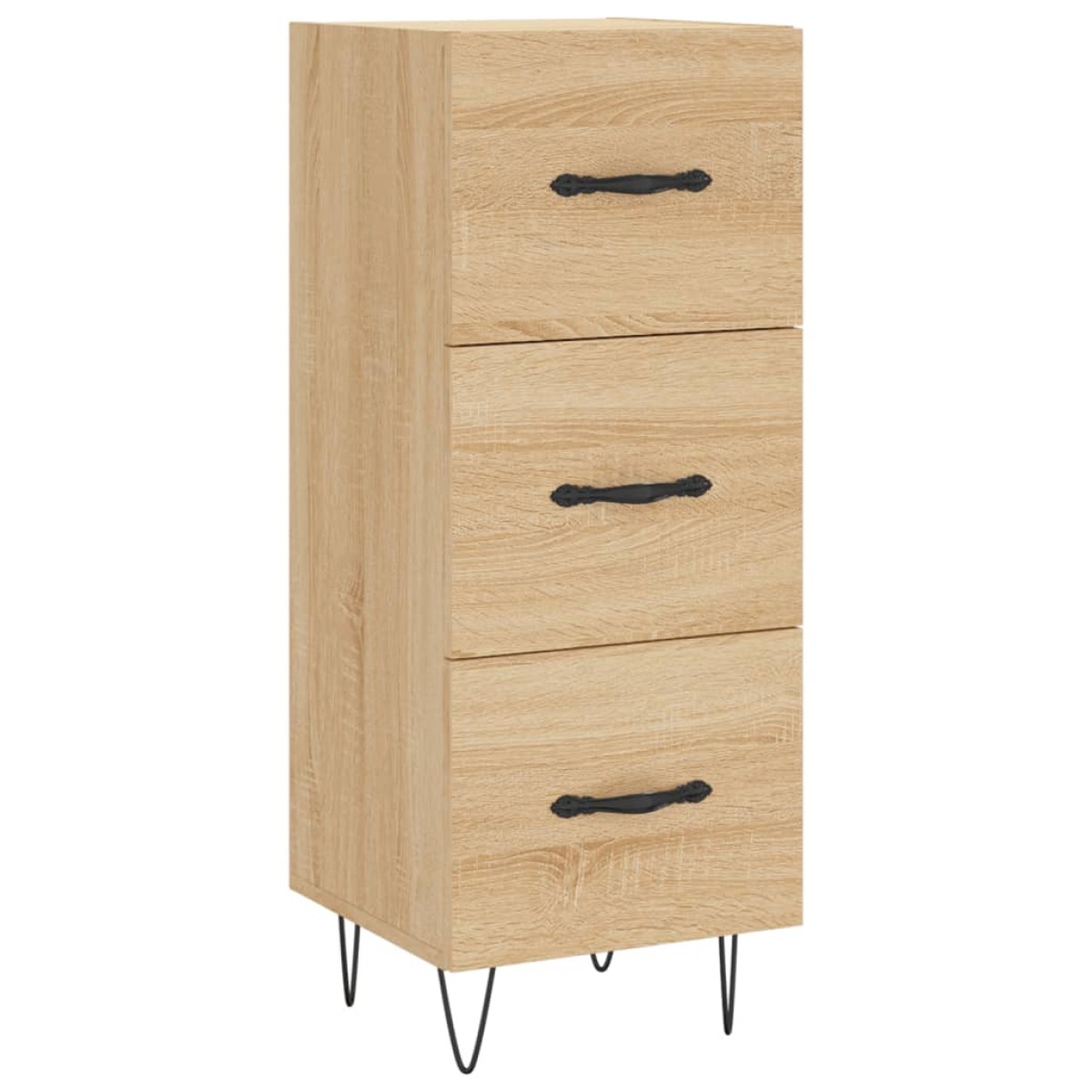 vidaXL Μπουφές Sonoma δρυς 34,5 x 34 x 180 εκ. από Επεξεργασμένο Ξύλο