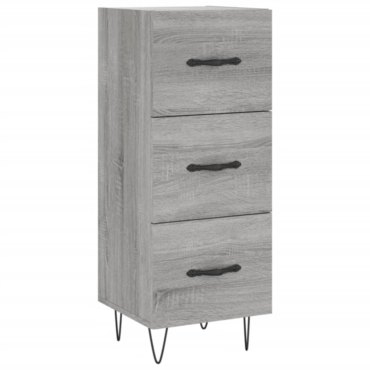 vidaXL Μπουφές Sonoma Γκρι 34,5 x 34 x 180 εκ. από Επεξεργασμένο Ξύλο