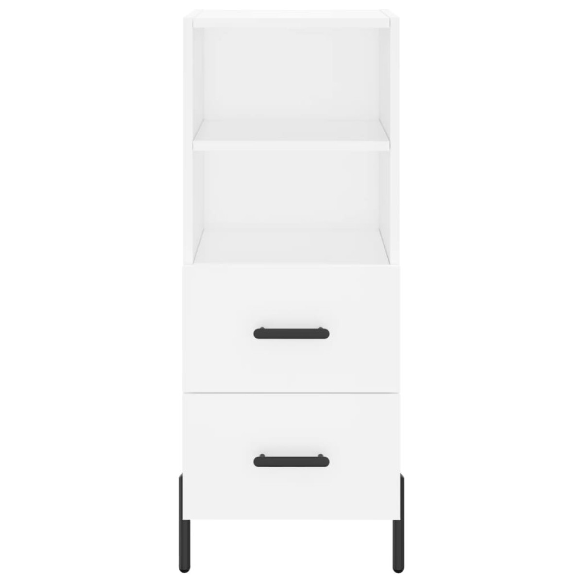 vidaXL Ντουλάπι Λευκός 34,5 x 34 x 180 εκ. από Επεξεργασμένο Ξύλο