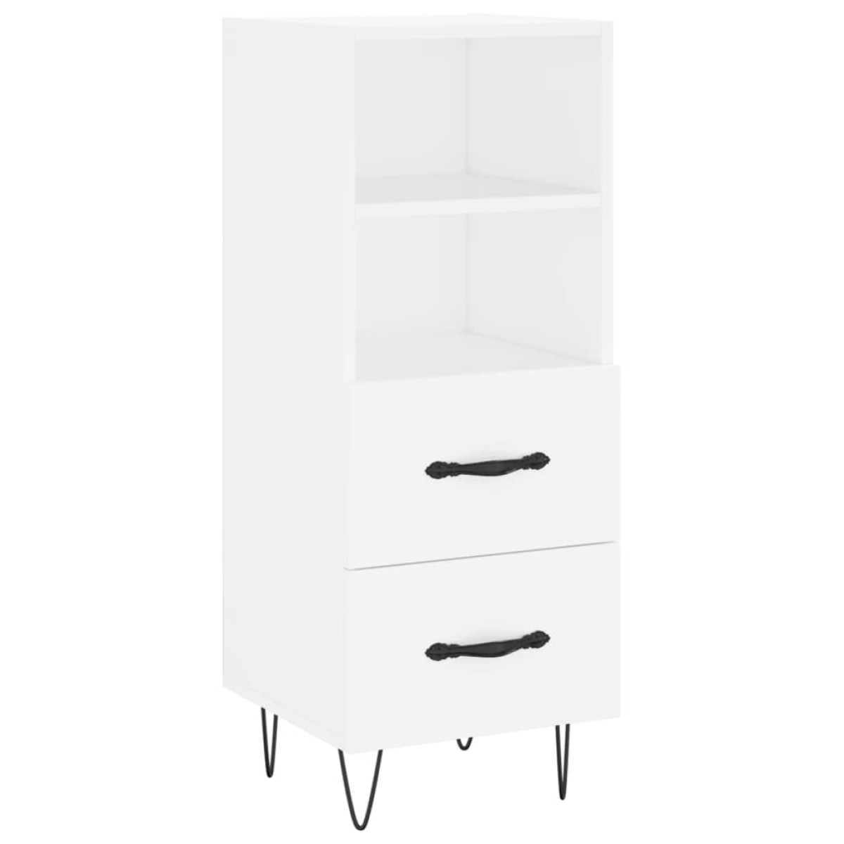 vidaXL Ντουλάπι Λευκός 34,5 x 34 x 180 εκ. από Επεξεργασμένο Ξύλο