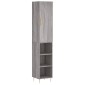 vidaXL Μπουφές Sonoma Γκρι 34,5 x 34 x 180 εκ. από Επεξεργασμένο Ξύλο