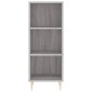 vidaXL Μπουφές Sonoma Γκρι 34,5 x 34 x 180 εκ. από Επεξεργασμένο Ξύλο