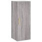 vidaXL Μπουφές Sonoma Γκρι 34,5 x 34 x 180 εκ. από Επεξεργασμένο Ξύλο