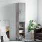 vidaXL Ντουλάπι Γκρι Σκυροδέματος 34,5x34x180 εκ. Επεξεργασμένο Ξύλο