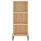 vidaXL Μπουφές Sonoma δρυς 34,5 x 34 x 180 εκ. από Επεξεργασμένο Ξύλο