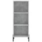 vidaXL Ντουλάπι Γκρι Σκυροδέματος 34,5x34x180 εκ. Επεξεργασμένο Ξύλο