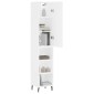 vidaXL Ντουλάπι Λευκός 34,5 x 34 x 180 εκ. από Επεξεργασμένο Ξύλο