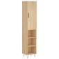 vidaXL Μπουφές Sonoma δρυς 34,5 x 34 x 180 εκ. από Επεξεργασμένο Ξύλο