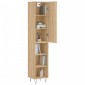 vidaXL Μπουφές Sonoma δρυς 34,5 x 34 x 180 εκ. από Επεξεργασμένο Ξύλο