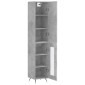 vidaXL Ντουλάπι Γκρι Σκυροδέματος 34,5x34x180 εκ. Επεξεργασμένο Ξύλο