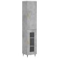 vidaXL Ντουλάπι Γκρι Σκυροδέματος 34,5x34x180 εκ. Επεξεργασμένο Ξύλο