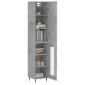 vidaXL Ντουλάπι Γκρι Σκυροδέματος 34,5x34x180 εκ. Επεξεργασμένο Ξύλο