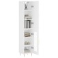 vidaXL Ντουλάπι Λευκός 34,5 x 34 x 180 εκ. από Επεξεργασμένο Ξύλο