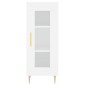 vidaXL Ντουλάπι Λευκός 34,5 x 34 x 180 εκ. από Επεξεργασμένο Ξύλο
