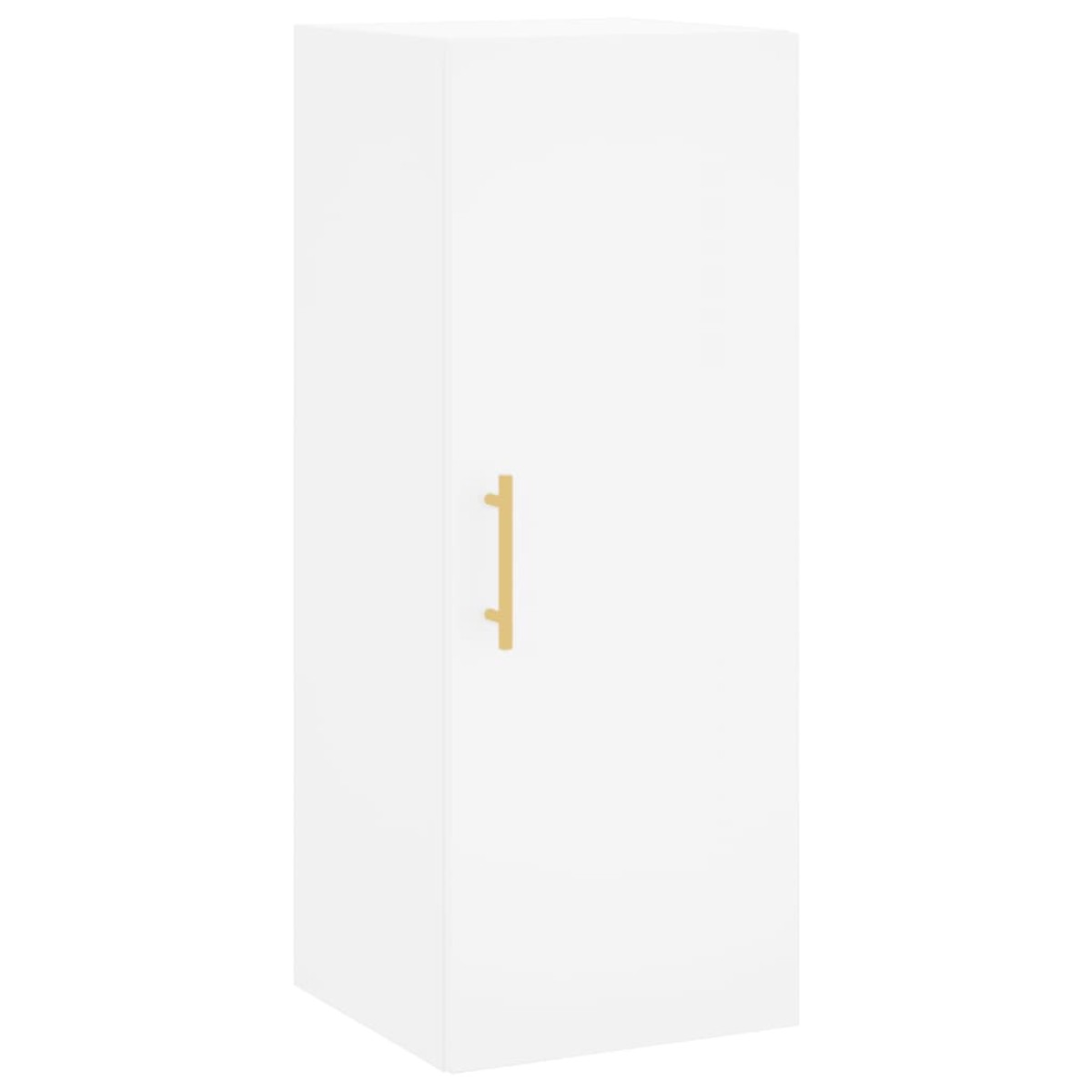 vidaXL Ντουλάπι Λευκός 34,5 x 34 x 180 εκ. από Επεξεργασμένο Ξύλο