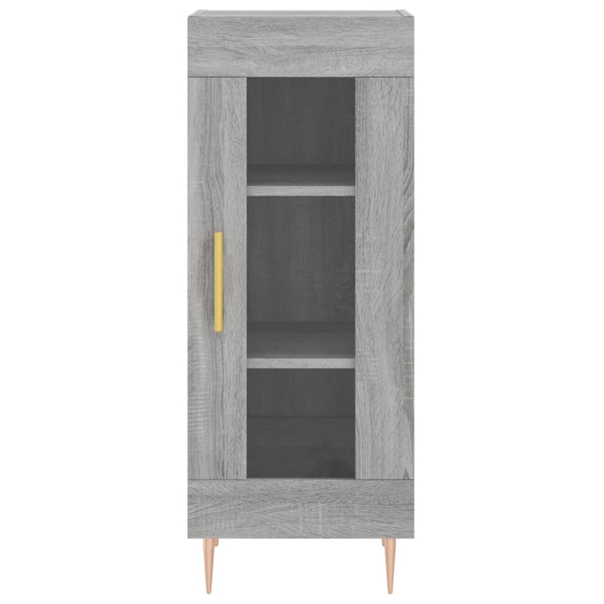 vidaXL Μπουφές Sonoma Γκρι 34,5 x 34 x 180 εκ. από Επεξεργασμένο Ξύλο