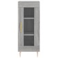 vidaXL Μπουφές Sonoma Γκρι 34,5 x 34 x 180 εκ. από Επεξεργασμένο Ξύλο