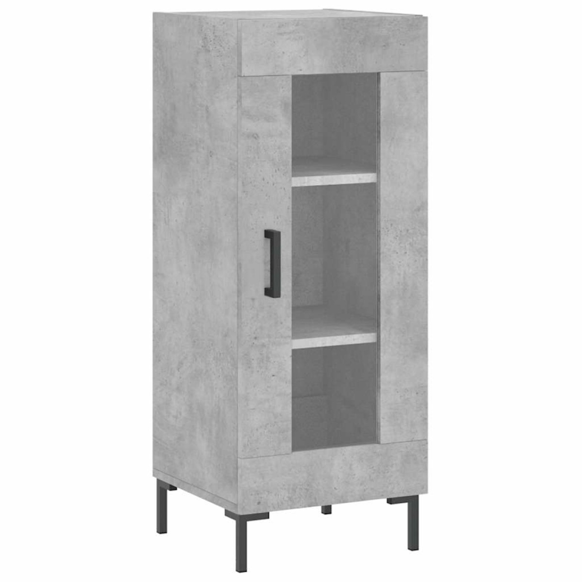 vidaXL Ντουλάπι Γκρι Σκυροδέματος 34,5x34x180 εκ. Επεξεργασμένο Ξύλο