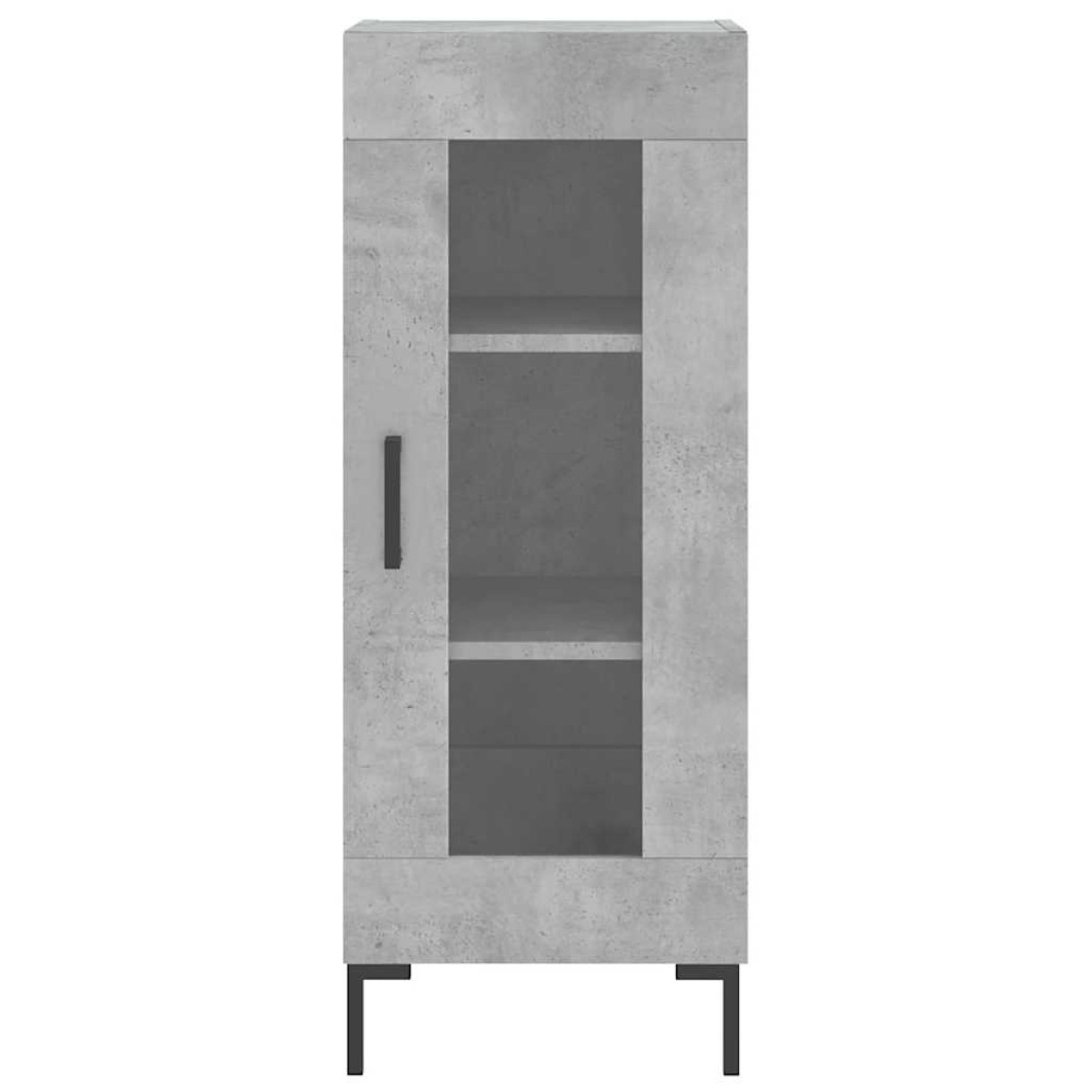 vidaXL Ντουλάπι Γκρι Σκυροδέματος 34,5x34x180 εκ. Επεξεργασμένο Ξύλο