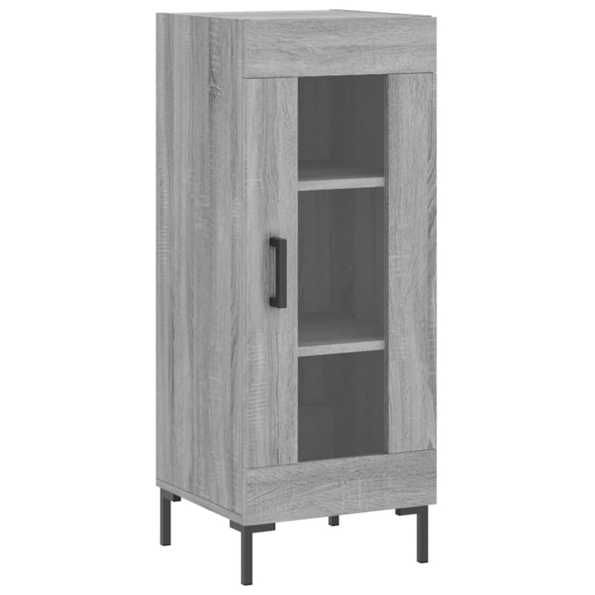 vidaXL Μπουφές Sonoma Γκρι 34,5 x 34 x 180 εκ. από Επεξεργασμένο Ξύλο