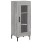 vidaXL Μπουφές Sonoma Γκρι 34,5 x 34 x 180 εκ. από Επεξεργασμένο Ξύλο
