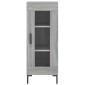 vidaXL Μπουφές Sonoma Γκρι 34,5 x 34 x 180 εκ. από Επεξεργασμένο Ξύλο