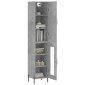 vidaXL Ντουλάπι Γκρι Σκυροδέματος 34,5x34x180 εκ. Επεξεργασμένο Ξύλο