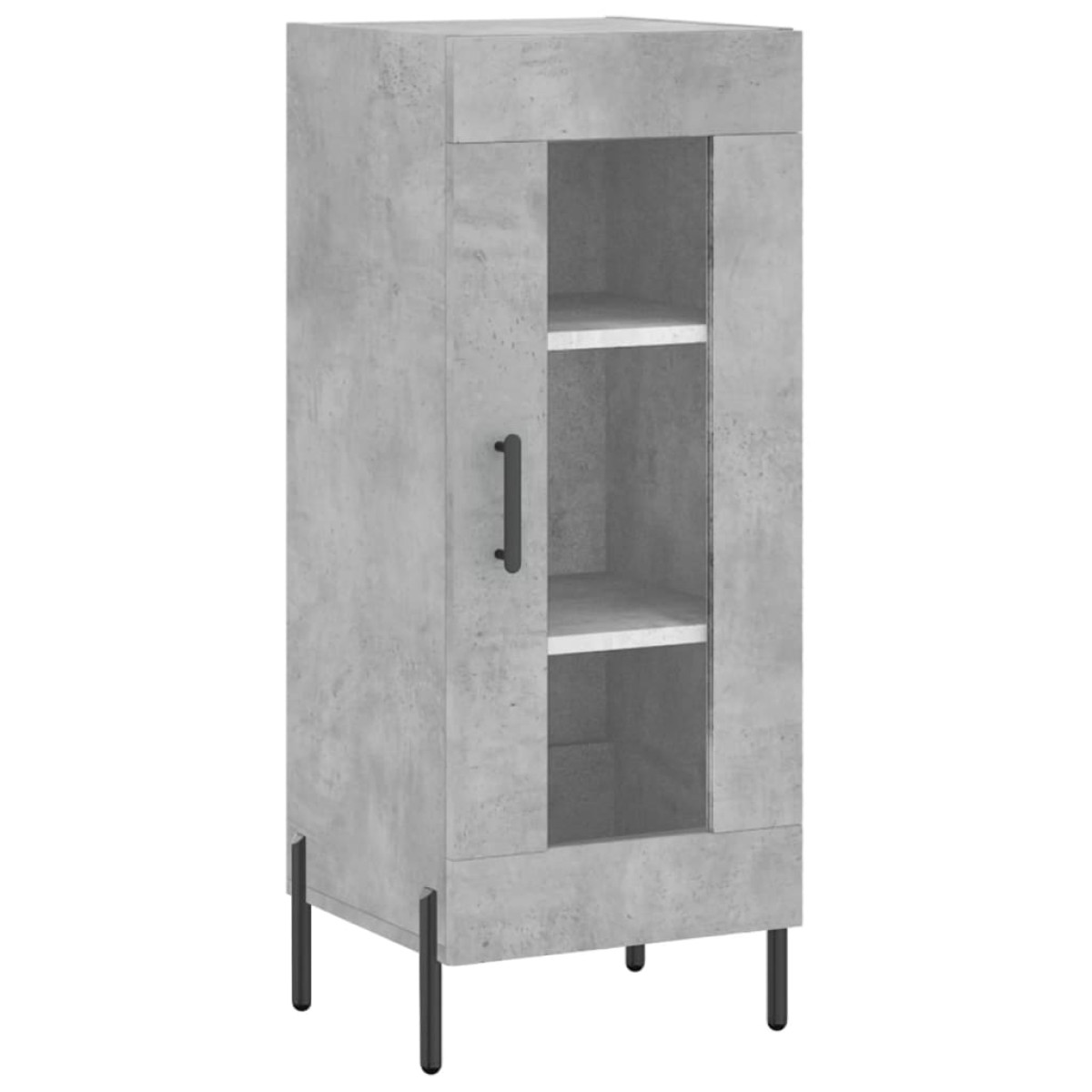 vidaXL Ντουλάπι Γκρι Σκυροδέματος 34,5x34x180 εκ. Επεξεργασμένο Ξύλο