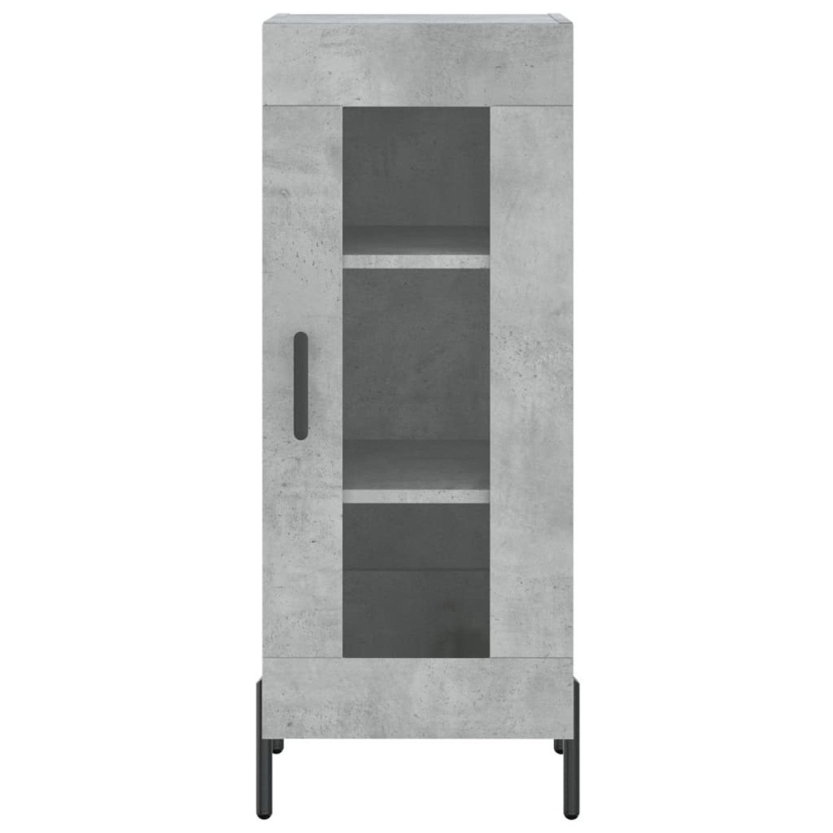 vidaXL Ντουλάπι Γκρι Σκυροδέματος 34,5x34x180 εκ. Επεξεργασμένο Ξύλο
