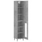 vidaXL Ντουλάπι Γκρι Σκυροδέματος 34,5x34x180 εκ. Επεξεργασμένο Ξύλο