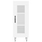 vidaXL Ντουλάπι Λευκός 34,5 x 34 x 180 εκ. από Επεξεργασμένο Ξύλο