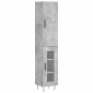 vidaXL Ντουλάπι Γκρι Σκυροδέματος 34,5x34x180 εκ. Επεξεργασμένο Ξύλο