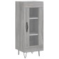 vidaXL Μπουφές Sonoma Γκρι 34,5 x 34 x 180 εκ. από Επεξεργασμένο Ξύλο