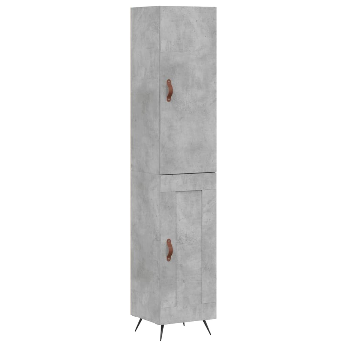 vidaXL Ντουλάπι Γκρι Σκυροδέματος 34,5x34x180 εκ. Επεξεργασμένο Ξύλο