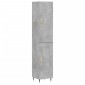 vidaXL Ντουλάπι Γκρι Σκυροδέματος 34,5x34x180 εκ. Επεξεργασμένο Ξύλο